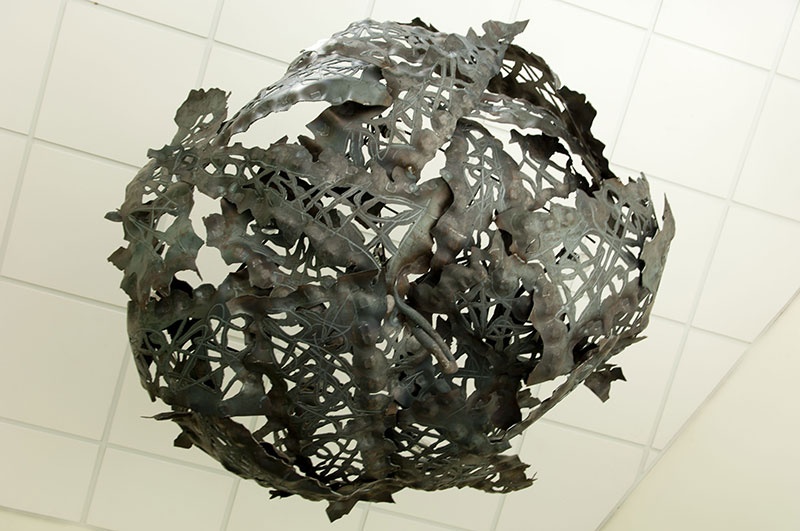 LAMPARA DE ACERO CORTEN